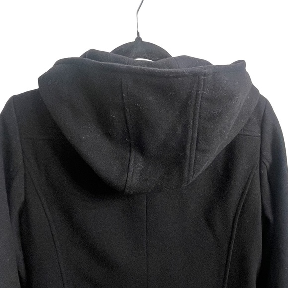 J.Crew wool blend coat women’s black with wood buttons‎ Size Medium - Picture 4 of 12